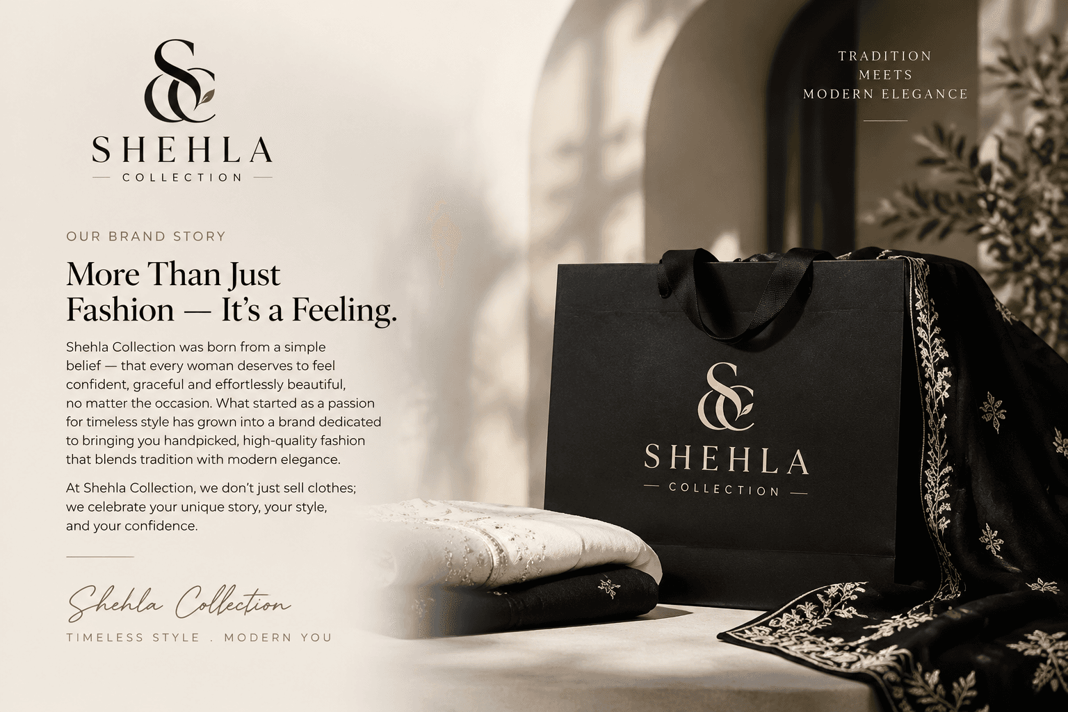 Shehla Collection brand story — craftsmanship and heritage